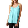 thumbnail image 2 of ZAZYULZ Shapers for Women Women's Solid Color Back Bottom Bottom Yoga Loose Vest Top(B,L), 2 of 5