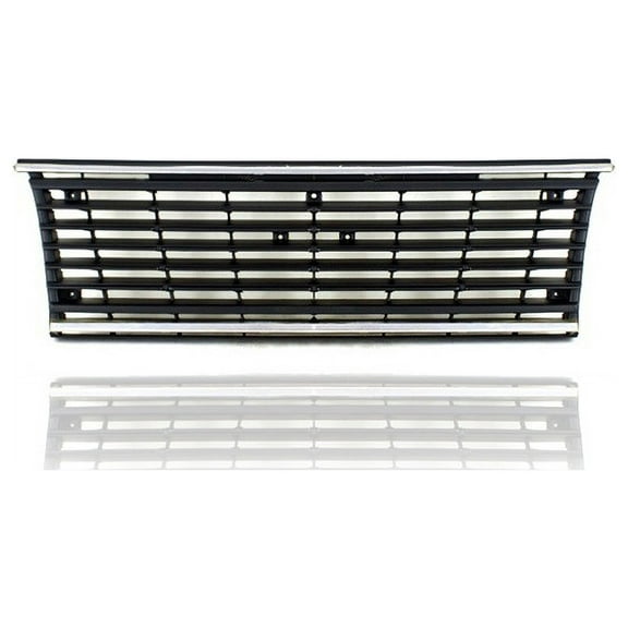 Grille - Compatible/Replacement for '82-83 Subaru GL/Leone, 83-83 Brat - Silver Frame, Black Insert, Emblem Provision - 791023400