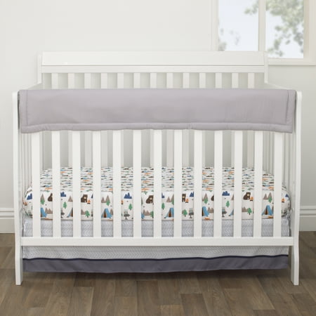 Parent S Choice Crib Rail Guard Cover Gray Walmart Com