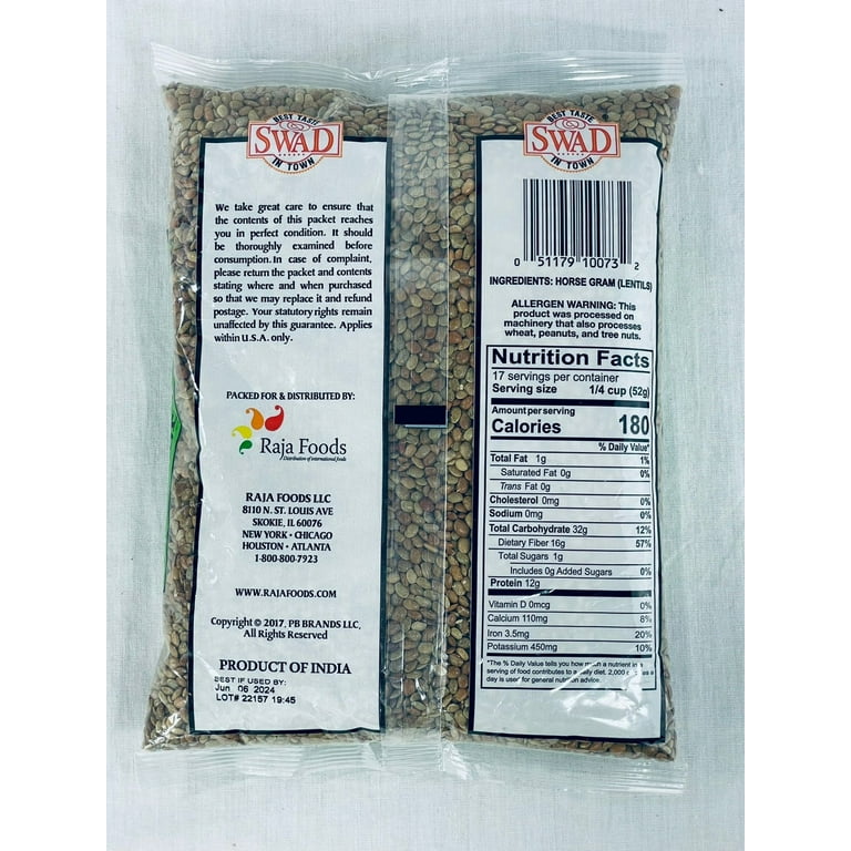 SWAD Green Chana Desi Chick Peas - 907 Grams (2lbs) - Walmart.com