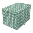 thumbnail image 1 of Spring Dog Crate Cover, Gardening Petals Daisy Flowers Field Chamomile Bouquets Blossoms Motif, Easy to Use Pet Kennel Cover Small Dogs Puppies Kittens, 7 Sizes, Teal Pale Blue Orange, by Ambesonne, 1 of 6