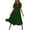 Green, variant on WIZUTIZ Beach Dresses for Women Leisure Plus Size with Liner Pleated Flowy Solid Pleated Dress Short Sleeve Round Neck Pleated Dress for Teen Girls Midi Dress Thin Dress Black