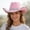 Pink, variant on Bucket Hat Classics for Leisure and Casual Wear Wide Brim Curved Fisherman Hat with Shine for Parties and Jazz Venues