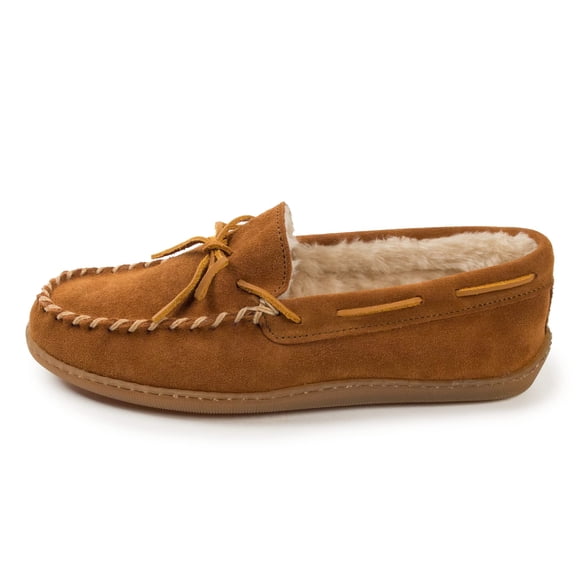 Minnetonka Men's Pile Lined Hardsole, Brown, 7 W US