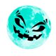 thumbnail image 2 of Cateissary Calcomanía autoadhesiva de Halloween, calcomanía fluorescente, ventana, pared, luna luminosa, decoración de fiesta, cuervo, parca, calabaza Kits de decoración para fiestas YHW005 Luna Cateissary HA007272-13, 2 of 6