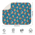 thumbnail image 2 of Pioneer Flower Floral Print Pattern 1 Pack Kitchen Dish Drying Mat, Ultra Absorbent Microfiber Dish Drainer Mat, 18"x24", 2 of 4
