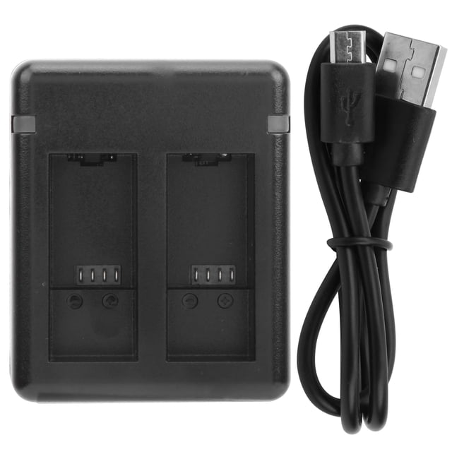 Dual Slot Charger,Portable Dual Port Camera Battery Charger Camera Battery Charger Built for Precision