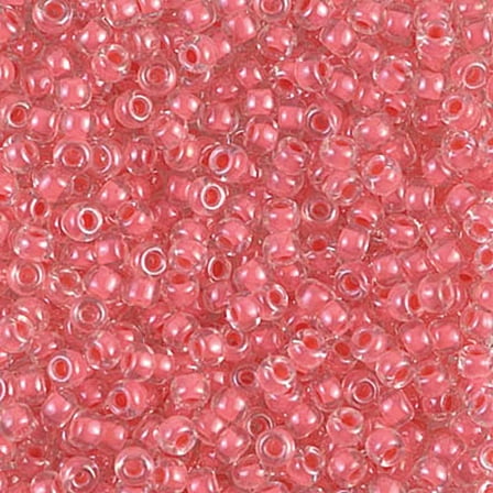 Coral Lined Crystal Miyuki Seed Beads 8/0 8-9204-TB