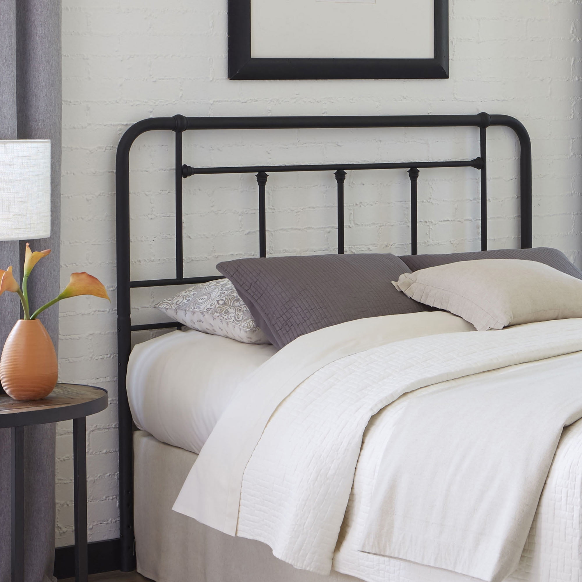 Baldwin Metal Headboard Panel With Detailed Castings Textured Black Baldwin Metal Headboard Panel With Detailed Castings Textured Black Finish California King Com