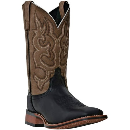 

Laredo Men s Basic Stockman Western Boot Broad Square Toe Black 13 EE US