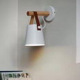 thumbnail image 2 of Accesorio de Iluminación para de Pared, Lámpara de Pared de Cabecera para Dormitorio Industrial, Accesorios de Iluminación para Espejo de Toca Blanco Yinane Lámpara de pared creativa, 2 of 6