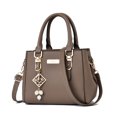 thumbnail image 2 of Bolso bandolera de cuero informal, bolso de gran capacidad, bolso de moda para mujer, 2 of 8