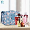 thumbnail image 2 of Deago Portable Makeup Cosmetic Train Case Travel Organizer Mini Handbag Artist Bag, Rose Red, 2 of 6