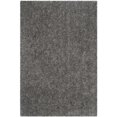 thumbnail image 1 of Safavieh Popcorn Shag Collection SG267C Handmade Silver Polyester Area Rug (4' x 6'), 1 of 3