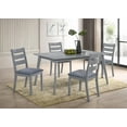 thumbnail image 3 of Aerys Nelson Solid wood Dining Table in Grey, 3 of 3