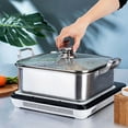 thumbnail image 2 of Dual-side Hotpot Pot Thickened Divided Hot Pot Multi-function Shabu Hot Pot with Lid, 2 of 5
