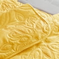 thumbnail image 7 of Whale Flotilla Soft Twin Quilt Bedding Set for All Seasons, Elegant Vintage Damask Ultrasonic Quilts Set, Lightweight Reversible Bedspread, Coverlet, Bed Cover with 1 Pillow Sham, Yellow, 7 of 7