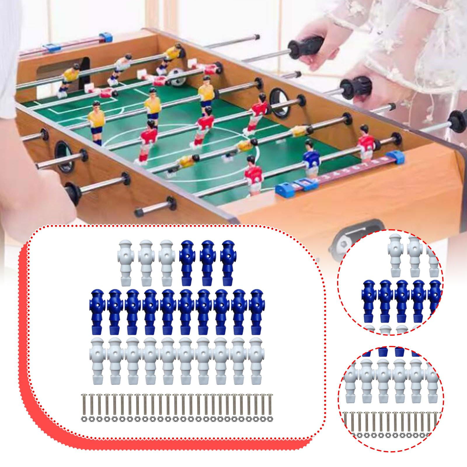 Dualoai 26 Pieces Table Soccer Foosball Men Repair Parts, Entertainment Foosball Blue White