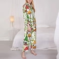 thumbnail image 3 of Lsque Mushrooms Gnomes Pattern Long Sleeve Pajama Set for Women - Soft 2-Piece Sleepwear and Loungewear Set with Pockets, Comfy Nightwear-XX-Large, 3 of 7