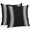 Black White, variant on Throw Pillow Covers 26x26 Inch Set of 2, Black Striped Waterproof Outdoor Pillow Covers, Farmhouse Black White Stripes Decorative Cushion Pillowcases for Couch, Sofa, Bed, Garden, Patio