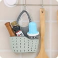thumbnail image 5 of Sink Drainer under $5! Xqxayjr Double Layer Sink Organizer Basket, Hanging Sponge Holder for Kitchen Sink, TPR Draining Rack for Dish Soap, Brushes, Cleaning Supplies, 21x8.5x5cm, 5 of 9