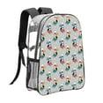 thumbnail image 3 of Kdxio Skiing penguin Clear Backpack, Transparent Bookbag for School for Women Men, Capacity Clear Bag for College, Travel, 3 of 7