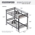 thumbnail image 3 of Aukfa Twin over Twin Metal Bunk Bed, Convertible Bunk Bed Frame Separates into 2 Twin Beds, Space-Saving, Black, 3 of 8
