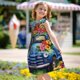 thumbnail image 5 of Balery Floral Truck Welcome Camisón de princesa para niñas, pijama de algodón con mangas abullonadas, suave y bonito.-X-Large, 5 of 6