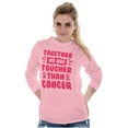 thumbnail image 5 of Together Tougher Than Breast Cancer Women Plus Size Long Sleeve Tee Brisco Brands 4X, 5 of 6