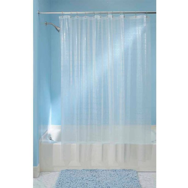 InterDesign Ikat Frosted EVA Shower Curtain, 70" x 72"