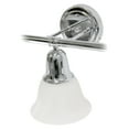 thumbnail image 7 of 26.5" Classic 3 Light Straight Metal Bar And Frosted Marble White Bell Shape Glass Shades Decorative Wall Mounted Vanity, 7 of 7
