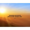 thumbnail image 2 of ArtsyQuotes 32x26 Gold Ornate Wood Framed with Double Matting Museum Art Print Titled - L.E. Modesitt Jr. Quote: Justice is an Ideal, 2 of 4