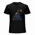 thumbnail image 1 of Orange Rabbit T-shirt Illustration Art T-shirt Art Trendy shirt Cute rabbit shirt, 1 of 5
