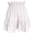 thumbnail image 7 of CAIVO Women Summer Fashion Waist Cinching Ruffle Casual Shorts Loose Fit Beach Bottoms Soft Outdoor Work Solid Color Bottoms, 7 of 7