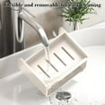 thumbnail image 5 of Leodye Soap Dish Holder for Shower Suction Cup Wall Mounted Self Draining NO-Drilling Removable Bar Soap Sponge Holder for Bathroom Bathtub Kitchen Sink Waterproof Strong Vacuum Suction Adhesion, 5 of 6