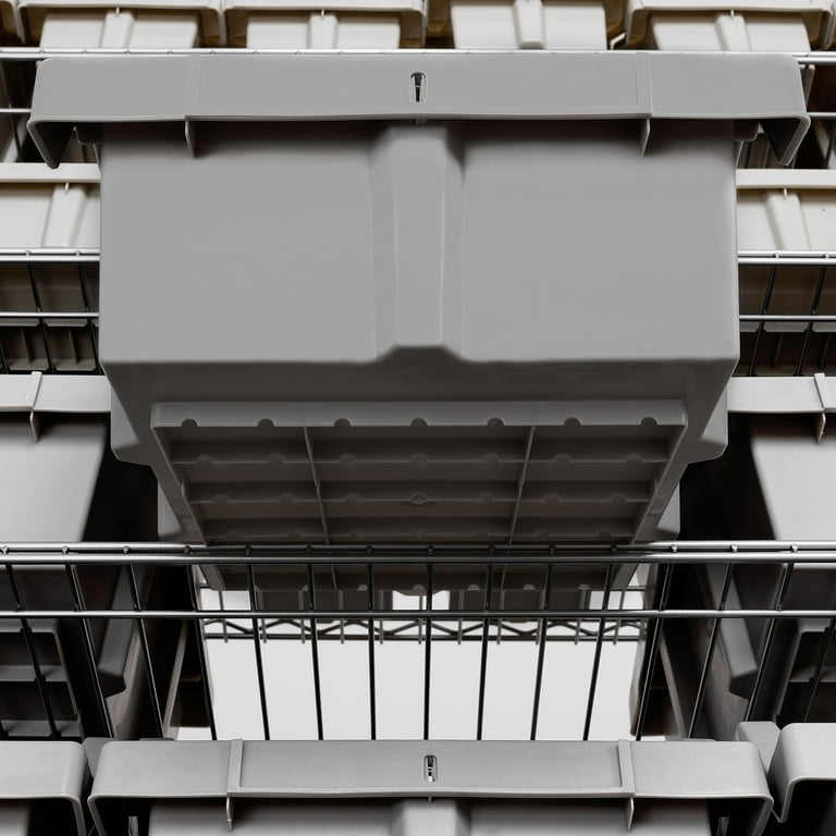 Seville Classics 7-Tier 21-Bin Rack with Wheels, 48