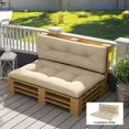 thumbnail image 2 of Outsunny 2 PC Pallet Cushion Set, 3.9" Pallet Sofa Cushions, Beige, 2 of 10