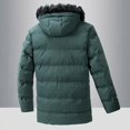 thumbnail image 3 of Gibobby Chamarra acolchada para hombre chamarra de invierno para hombre, chamarra acolchado para rompevientos(Verde,XG), 3 of 5