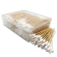 thumbnail image 1 of Bastoncillos de algodón MRCMUCEZ de 6 pulgadas de largo, 400 unidades con caja de almacenamiento, 1 of 6