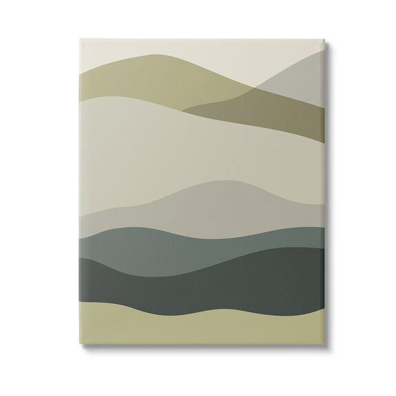 Stupell Industries Modern Countryside Hills Landscape Painting Gallery Wrapped Canvas Art Print Wall Art, 16 x 20