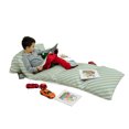 thumbnail image 3 of Shabby Flora Floor Pillow Lounger Cover, Nostalgic Diagonal Bold and Thin Stripes Geometric Simplistic, Nap Mat Printed Fabric Case for 5 Pillows, 88" x 36", Almond Green Apricot, by Ambesonne, 3 of 5