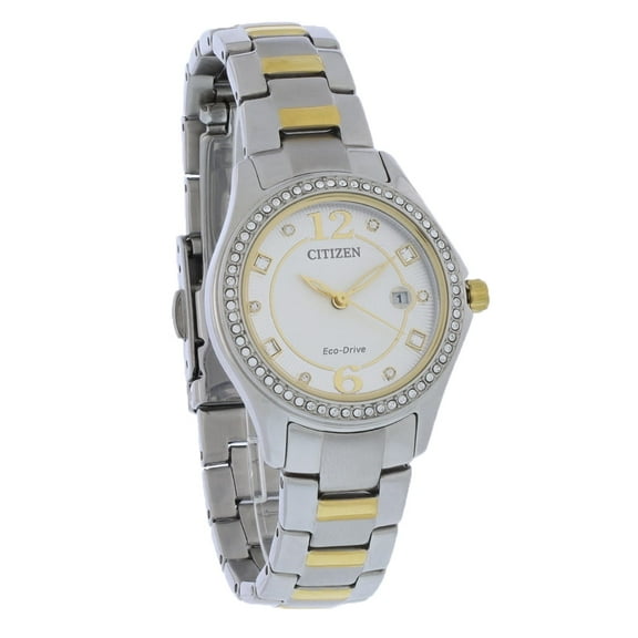 Citizen Eco-Drive Women's Two-Tone Crystal Stainless Steel Watch - FE1146-71A