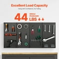 thumbnail image 2 of Metal Pegboard Panels 4 Pcs 24" x 12" Wall Organizer for Garage Tool Storage With Accessories, 2 of 9