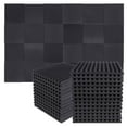 50Pcs Acoustic Soundproof Foam Sound Absorbing Panels Sound Insulation Panels Wedge for Studio