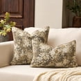 thumbnail image 2 of SUSIELADY Floral Pillow Cover 20 x 12 Inches – Vintage Chenille Rectangular Throw Pillow, Soft Decorative Farmhouse Accent for Couch Sofa Living Room Bedroom, 1 Piece, Cream Beige, 2 of 6