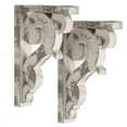 thumbnail image 2 of Grey Wood Corbel Brackets (Set of 2), 2 of 8