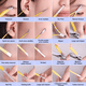 thumbnail image 4 of Juego profesional de tijeras para uñas de color amarillo limón, juego de pies decorativos, cinturón de acero inoxidable, maleta de lujo Ofspeizc CPB-US-YYM161-2, 4 of 5