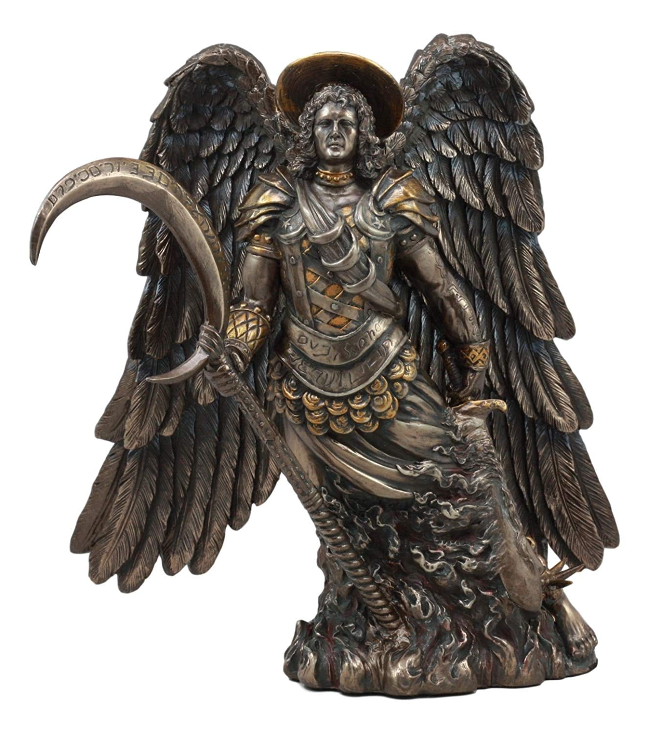 Ebros Catholic Church Archangel Saint Gabriel With Crescent Moon Statue