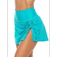 thumbnail image 1 of Women Swim Skirt Drawstrings Sides Swim Shorts Bathing Suit Skirted Swimsuit Bottom, 1 of 3