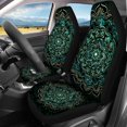 thumbnail image 3 of Pzuqiu Car Seat Covers Full Set Interior Breathable Car Decor Accessories Polyester Fabric Comfortable Driving Soft, Fit for Cars Van Sedans, Mandala Pattern, 3 of 10
